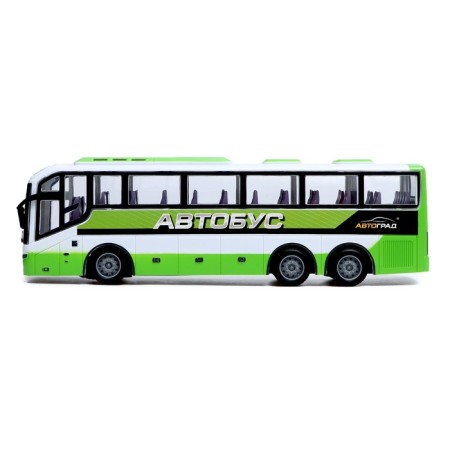 Radio -controlled bus "Intercity", a scale of 1:30, works from batteries, white color-1