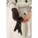 Gloves are female, dimensionless, without insulation, brown color