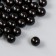 Set of beads "needlework" plastic, diameter 10 mm, 25 g, black