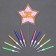 Set for decorating the cake: Topper "Happy Birthday", 1 pc., 10 candles