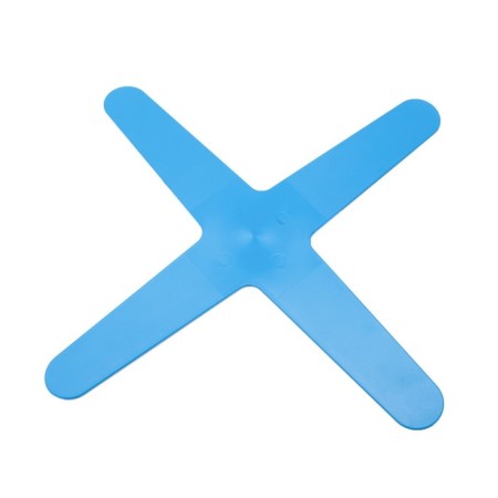 Boomerang is four -lobed, 30 x 30 cm, mono, blue-1
