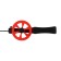 Winter fishing rod, plastic handle, guide fishing lines, red, HFB-15