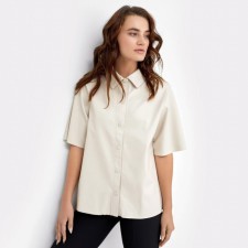 Female shirt, milk color, size 48