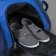 Road bag on wheels, a lightning department, shoe department, 3 outer pockets, a long belt, blue color/Vasilent