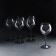 A set of glasses for the wine "graphite", glass, 350 ml, 6 pcs