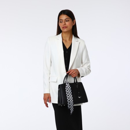 Women's bag on magnet Textura, average size, black color-7