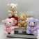 Soft toy "Bear with Heart", on a key fob, 12 cm, color mix