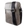 Male bag, lightning department, 1 external pocket, adjustable belt, gray color