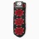 Double female mittens "ornament", black/red color, rn 18
