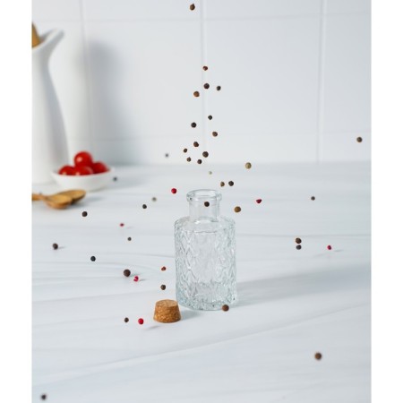 Glass jar for spices with a cork lid of the parf. Openwork ", 100 ml, 10 × 5 cm-4