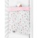 AMAROBABY plaid, size 85x95 cm, white, pink color