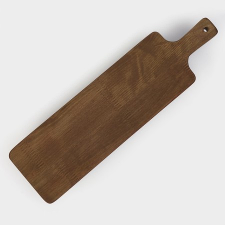 Defense board for feeding and serving with a handle, on legs, 38 × 10 × 6 cm, birch-8