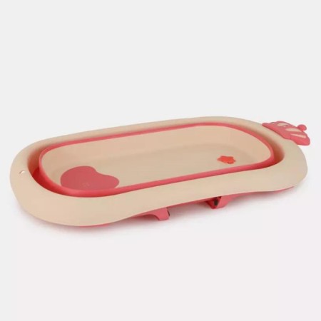 Bath Baby Rant Ferry, with a drain, 83x50 cm, folding, pink color-2