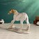 Figure "Borza" white with gold, 25x17cm