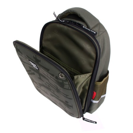 Frame backpack 38 x 30 x 20 cm + pencil case, Bruno visconti "military pattern. Defenders of the sky"-7