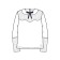 Blouse for girls PlayTode, height 170 cm, white color