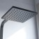 Shower mixer IDDIS BILD BILBL1Fi06, 350x200x1400 mm, with the upper shower, black