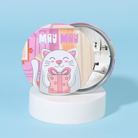 Mirror "cat", d = 7 cm, multi -colored-1