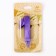 Candle in the Cake "Fine", number "1", purple metallic, 6.5 cm