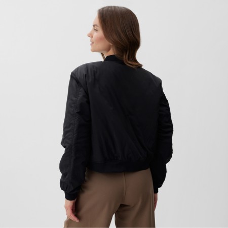 Jacket (bomber) Women's mist size l, black-7