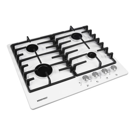 Hon surface NordFrost HS 6041 W, gas, 4 burners, white-2
