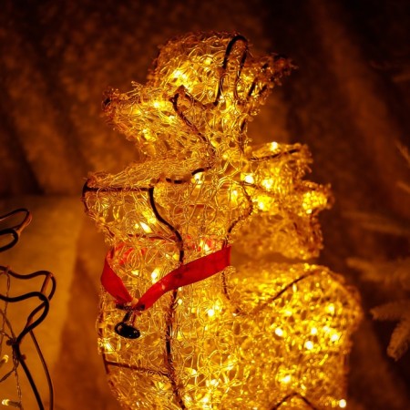 LED figure "Deer golden", 36 × 60 × 21 cm, 20 watts, 220 B-2