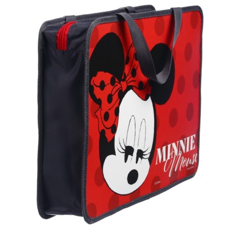 Folder with A4 handles, 33x26x7.5 cm, plastic, Minnie Mouse-2