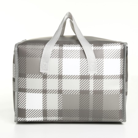 Bag thermo cell 14.5l, 30*22*22cm, lightning department, foil, gray-1
