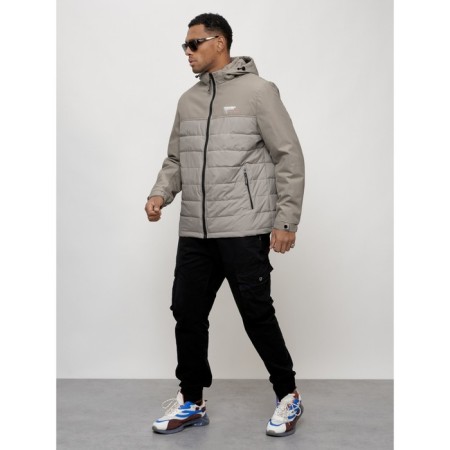 Male spring jacket, size 54, gray color-1