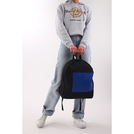 School backpack on lightning, black/blue color-9