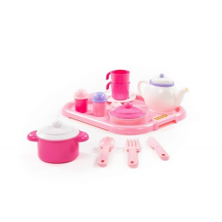 A set of children's dishes "Nastenka", with a tray for 2 people, 19 elements-2
