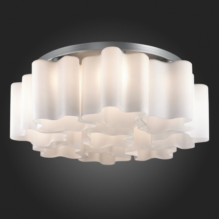 Ceiling Ceiling ST LUCE. SL116.502.09. ONDE. 9x60 watts, E27, 70x70x25 cm, silver color-2