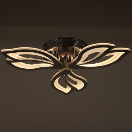 Chandelier gallop LED leaf fall 60W LED 2700-4200K chrome 58x58x9.5cm-4