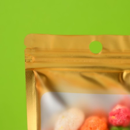 SIP-LOK package with a window, with Euroslot, gold, 8.5 x 15.5 cm-1