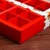 Box for sweets 16 pcs, 17.7 x 17.7 x 3.8 cm "Santa Claus, snowmen"