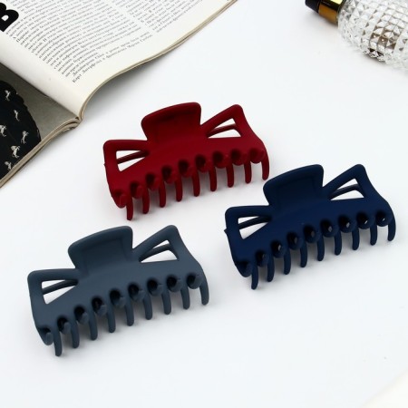 Hair crab "Classic" Matte geometry, 11 cm, mix-1