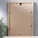 Photo frame Pine C15 21x30 cm, brown (plastic screen)