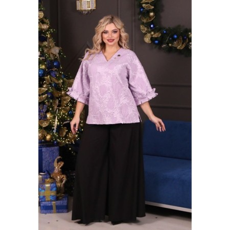 Women's tunic, size 50, lilac color-7