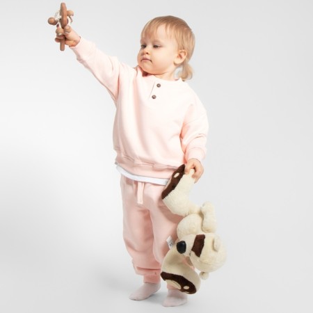 Pants for the baby Minaku: Basic Line Baby, color pink, height 86-92-3