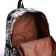 School backpack of textiles with a zipper, 3 pockets, white/multi -colored color