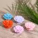 Candle "Flower" 5x5x2 cm, soy wax, mix