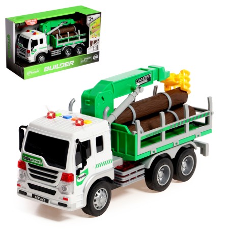 Truck "Lesopros", inertia, 1:16, light and sound effects