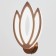 Sconces 661327b/1 LED 19W 4000k coffee 23x18x7 cm