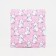 Bag's bag with lightning, white pink color