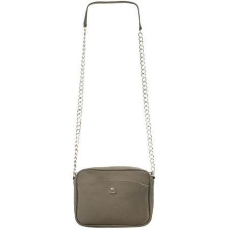 Cross-Bodi bag with Mumi zipper, external pocket, coffee color-1