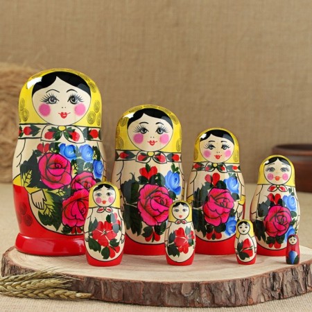 Matryoshka "Semenovskaya", 8 puppet, the highest category