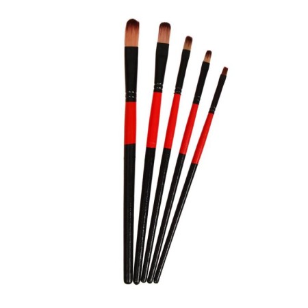 A set of brushes nylon 5 pieces, rounded, flat-3