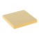 Block with a sticky edge, 76 mm x 76 mm, 100 sheets, pastel, yellow color