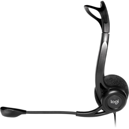 Headphones with a microphone Logitech 960 Black 2.4m Falled USB headband (981-000100)-2
