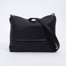 Bag Cross-Bodi with a zipper, black color